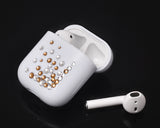 Rubble Bubble Bling Swarovski Crystal AirPods Case - Gold and Silver