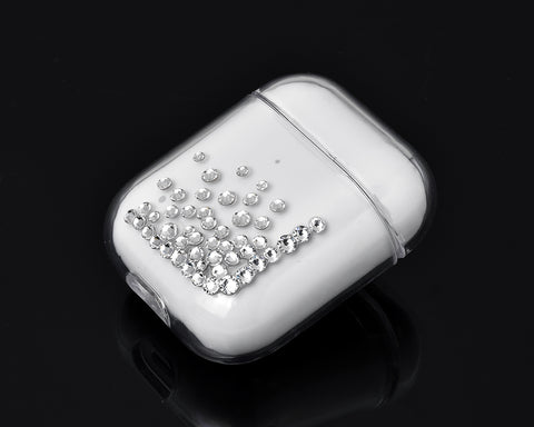 Rubble Bubble Bling Swarovski Crystal AirPods Case - Silver