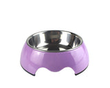 Glossy Series Stainless Steel Pet Bowl 2 in 1