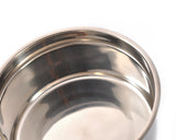 Cage Series Stainless Steel Coop Cup Dog Food Bowl - Silver