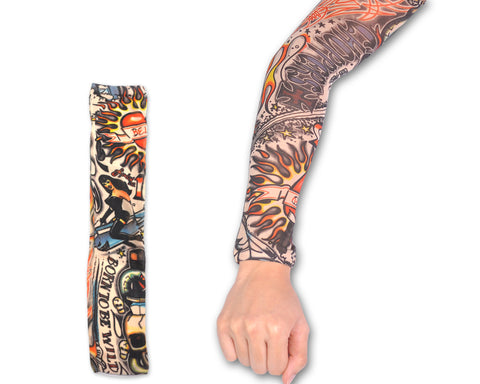 Cycling Elastic Tattoo Arm Sleeve