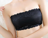 2 Pcs Lace Stretchy Tube Bra - Set C