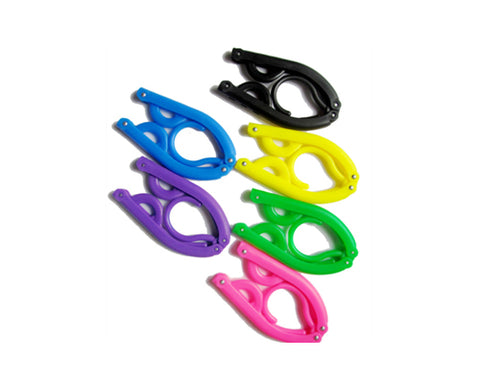 5 Pcs Plastic Folding Clothes Hanger - Yellow