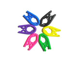 5 Pcs Plastic Folding Clothes Hanger - Green