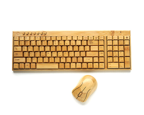 2.4GHz Bamboo Wireless Keyboard and Mouse Combo