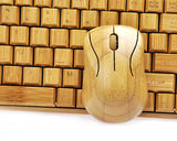 2.4GHz Bamboo Wireless Keyboard and Mouse Combo