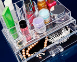 Acrylic Makeup Organizer Jewelry Cosmetic Storage Holder with Drawer