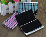 Diagonal Stainless Steel Business Card Holder