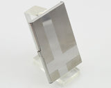 Cross Line Stainless Steel Business Card Holder