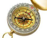 Outdoor Navigation Hiking Camping Pocket Brass Luminous Compass