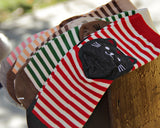 6 Pairs Cat Pattern Cotton Socks Stripe Socks