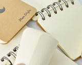 4 Pcs Spiral Blank Page Composition Memo Notebook
