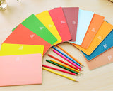 7 x 9 Inches 46 Pages Writing Composition Notebook Memo Book - Red