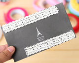 Lace Decorative Masking Adhesive Washi Tape Scrapbook Sticker - 4 Pcs