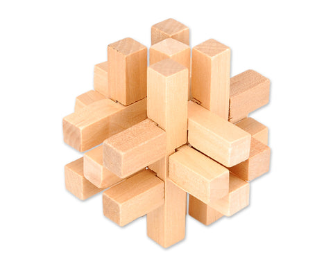 14 Pcs Kongming Lock Brain Teaser Wooden Puzzle