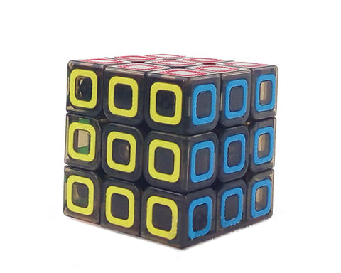 3x3 Transparent Stickerless Magic Speed Cube Puzzles - Brown