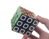 3x3 Transparent Stickerless Magic Speed Cube Puzzles - Brown