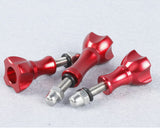 GoPro Stainless Knob Screw Bolt Nut Set for All Hero Cameras - Red