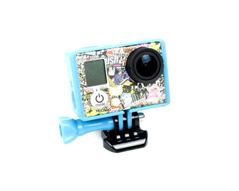 GoPro Border Standard Frame Mount for Hero 3 / 3+ / 4 Camera - Blue