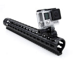 GoPro Aluminum KeyMod Mount for Hero 1 / 2 / 3 / 3+ / 4 Camera - Black