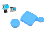 GoPro Protective Silicone Housing Lens Cap for Hero 3+/4 Camera-Blue