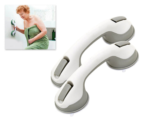 2 Pieces Plastic Suction Grip Handle for Bathroom Aid