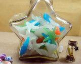 60 Pcs Small Luminous Aquarium Pebbles Set - Starfish and Shell
