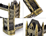 2 Pcs London Landmark Metallic Models Statue Decoration