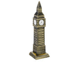 2 Pcs London Landmark Metallic Models Statue Decoration