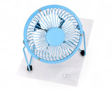 Ultra-quietness Aluminum Laptop PC Mini USB Plug Charger Fan-Blue