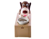 Hungry Dog Piggy Bank Money Saving Box Eating Coin Munching Toy