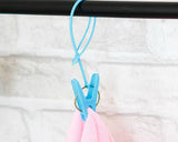 6 Pcs Portable Plastic Security Strap Clothes Hanger Hanging Clips