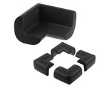 10 Pcs Child Safety Soft Rubber Corner Guards - Black