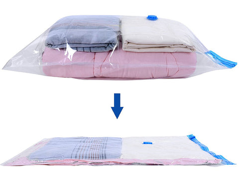 3 Pcs Large Vacuum Compression Bags - Transparent