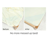 Bed Sheet Clips 4 Pieces Adjustable Fitted Sheet Straps