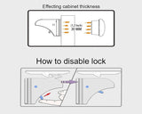 4 Pieces Safety Baby Magnetic Cabinet Locks with 1 Key