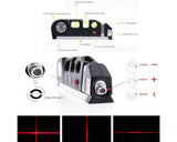 Multipurpose Laser Level with Bubble Level Measure Tape and Rulers