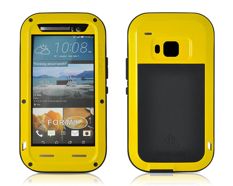 Waterproof Series HTC One M9 Metal Case - Yellow