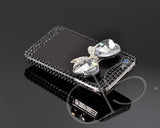 Mystic Series iPhone 4 and 4S 3D Crystal Case - Heart Ribbon