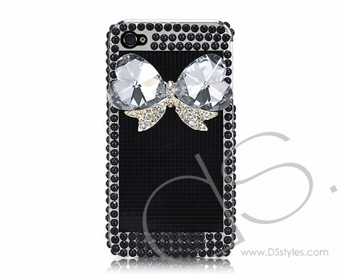 Mystic Series iPhone 4 and 4S 3D Crystal Case - Heart Ribbon