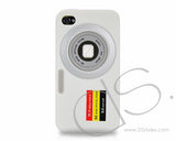 Camera Series iPhone 4 Silicone Case - White