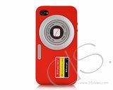 Camera Series iPhone 4 Silicone Case - Red