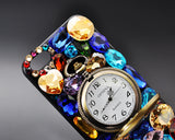 Pendant Watch Series iPhone 5 and 5S Crystal Case - Blue