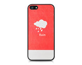 Weather Series iPhone 5 and 5S Leather Case - Rain