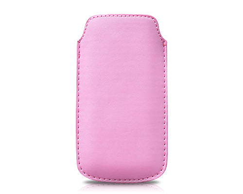 Ultra Slim Series iPhone 5 and 5S Leather Pouch - Pink