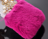 Stylish Furry Series Bling iPhone 6 Crystal Case (4.7 inches) -Magenta