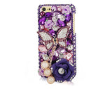 Rainbow Rhinestone Series iPhone 6 Crystal Case - Pendant Butterfly