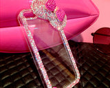 Chic Bow Series Bling iPhone 6 Plus and 6S Plus Crystal Case - Pink 2