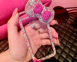 Chic Bow Series Bling iPhone 6 Plus and 6S Plus Crystal Case - Pink 2