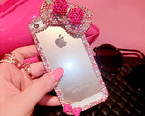Chic Bow Series Bling iPhone 6 Plus and 6S Plus Crystal Case - Pink 2